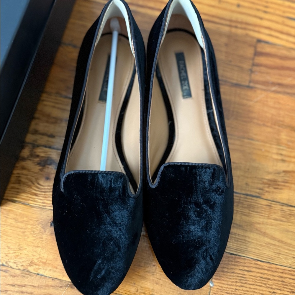 Rachel Zoe Black Velvet Loafers